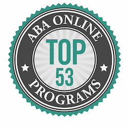 Top 53 online ABA master's and certificate programs badge